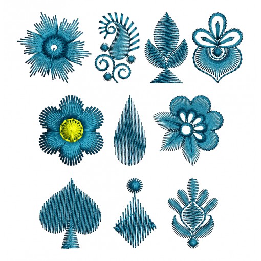 1 X 1 Embroidery Design Bundle