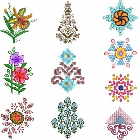 10 Applique Embroidery Designs September 2021 VL-7