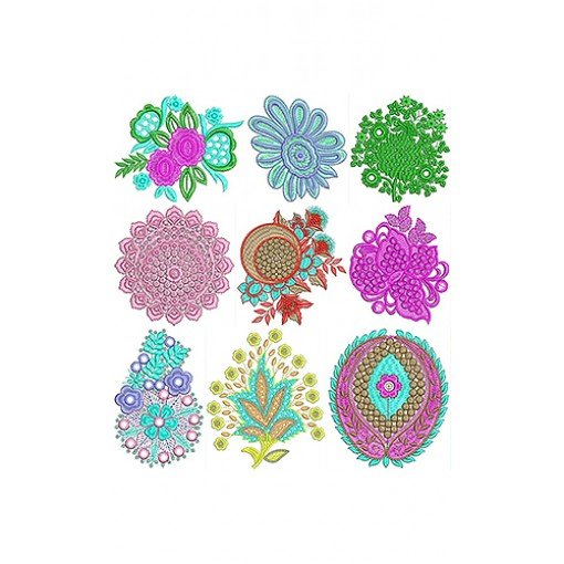 Patch Butta Design Bulk Download | 50 Designs