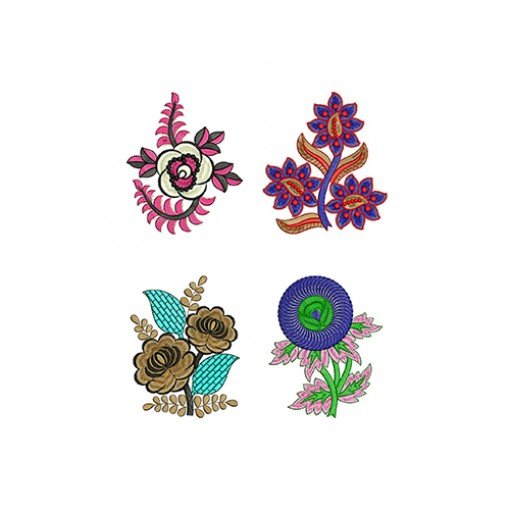 Applique Colourful Patch Bulk Download | 50 Designs