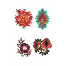 Applique Colourful Patch Bulk Download | 50 Designs