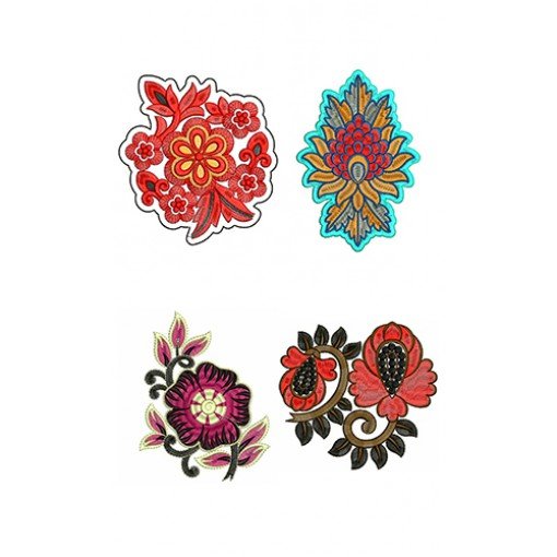 Applique Colourful Patch Bulk Download | 50 Designs