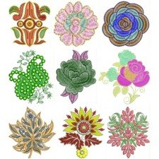 Patch Embroidary Design Bulk Download | 120 Designs