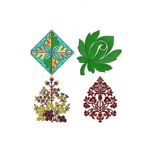 Applique Leaves Embroidary Design  Bulk Download | 50 Designs