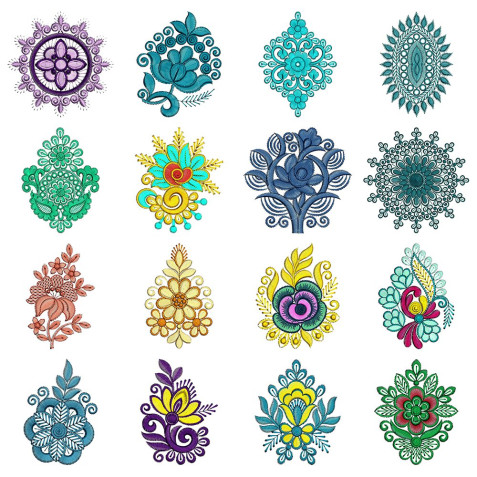 Applique Flower Design Bulk Download | 50 Designs