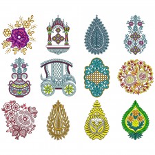 Applique Mandala Embroidary Design Bulk Download | 50 Designs