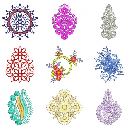50 Applique Embroidery Designs | April 2021 Bulk Download