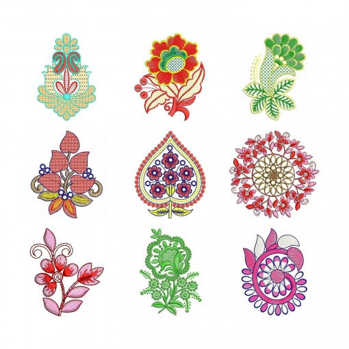 50 Applique Embroidery Designs | February 2020 Bulk Download