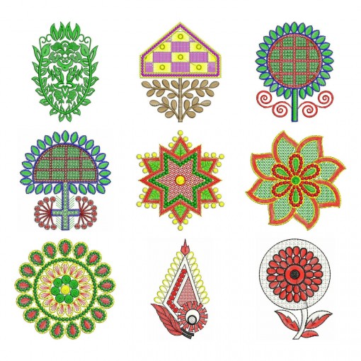 50 Applique Embroidery Designs | May 2020 Bulk Download