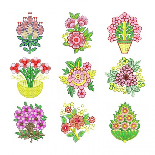 50 Applique Embroidery Designs | May 2020 Bulk Download