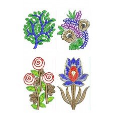 Applique Leaves Embroidary Design  Bulk Download | 50 Designs