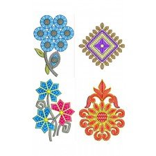 Applique Leaves Embroidary Design  Bulk Download | 50 Designs