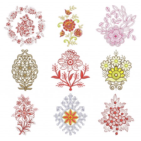 50 Applique Embroidery Designs | February 2021 Bulk Download