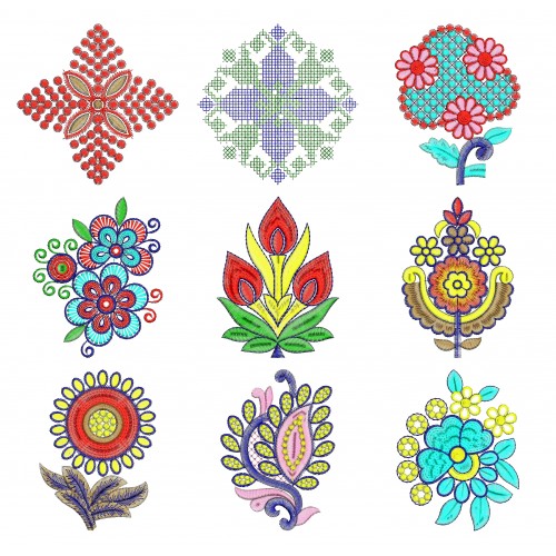 50 Applique Embroidery Designs | February 2021 Bulk Download