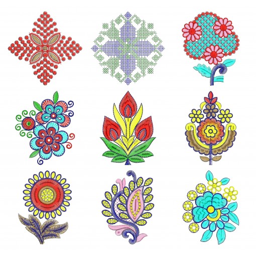 50 Applique Embroidery Designs | February 2021 Bulk Download