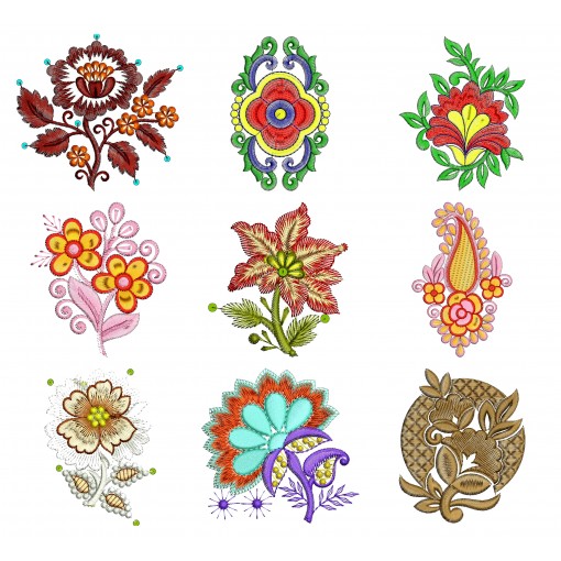 50 Applique Embroidery Designs | February 2021 Bulk Download