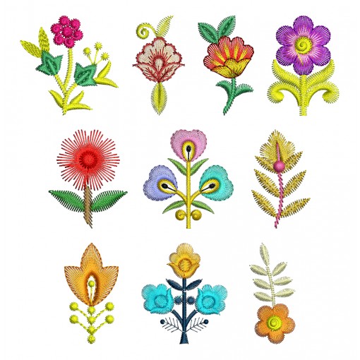 2 X 2 Embroidery Applique Pack 2 X 2 Embroidery Applique Pack