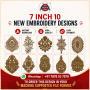 7 Inch Floral Embroidery Design Bundle – 10 Embroidery Patterns