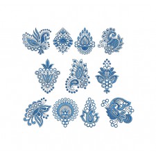 Machine Embroidery With Handwork Machine Embroidery With Handwork