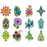 Applique embroiodary Design Bulk Download | 50 Designs
