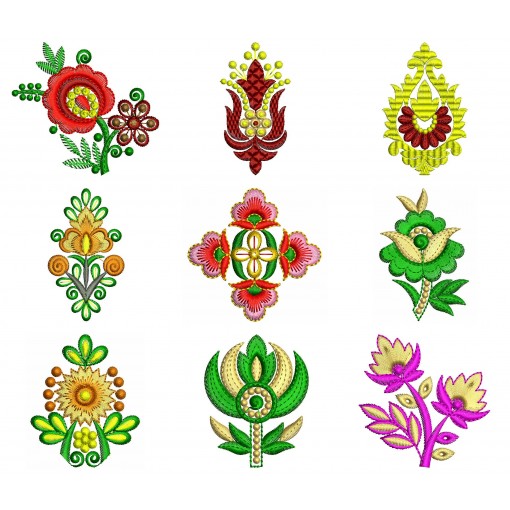 Applique Floral Design Elements  Bulk Download | 50 Designs