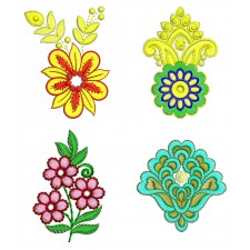 Applique Floral Design Elements  Bulk Download | 50 Designs