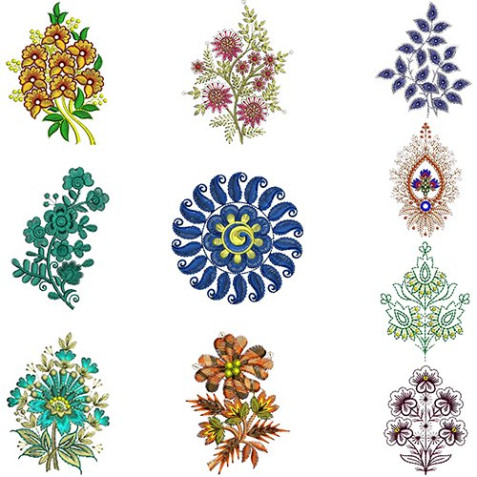 10 Applique Embroidery Designs December 2021 VL-9