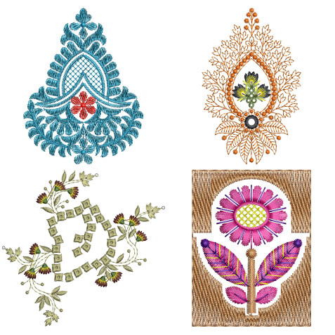 50 Applique Embroidery Designs | July 2021 Bulk Download
