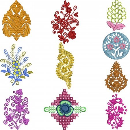 10 Applique Embroidery Designs September 2021 VL-8
