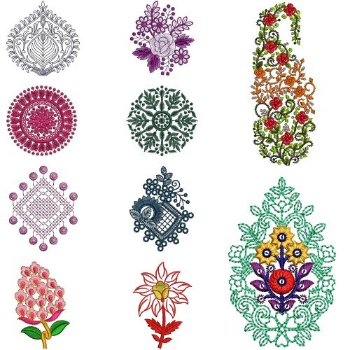 10 Applique Embroidery Designs | September 2021 VL-6