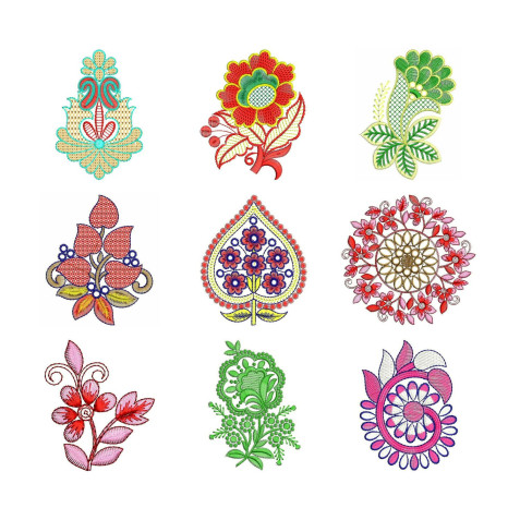 50 Applique Embroidery Designs | February 2020 Bulk Download