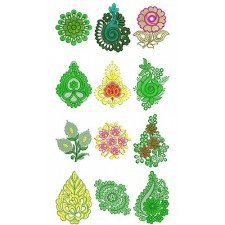  Applique Patch Buta Embroidery Designs  Bulk Download | 50 Designs