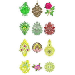 Applique Patch Buta Embroidery Designs Bulk Download | 50 Designs
