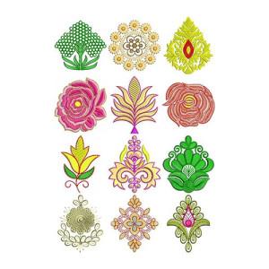 Applique Patch Buta Embroidery Designs Bulk Download | 50 Designs