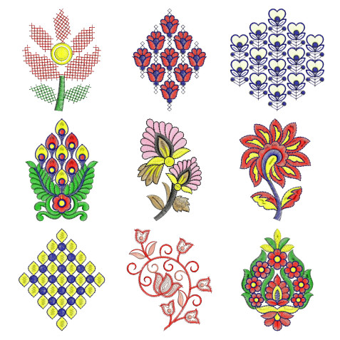 50 Applique Embroidery Designs | February 2021 Bulk Download