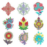 50 Applique Embroidery Designs | February 2021 Bulk Download