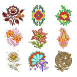 50 Applique Embroidery Designs | February 2021 Bulk Download