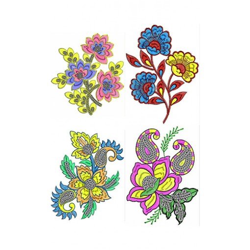 Applique Rose Embroidary Design Bulk Download | 100 Designs