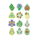 Applique Patch Buta Embroidery Designs Bulk Download | 50 Designs
