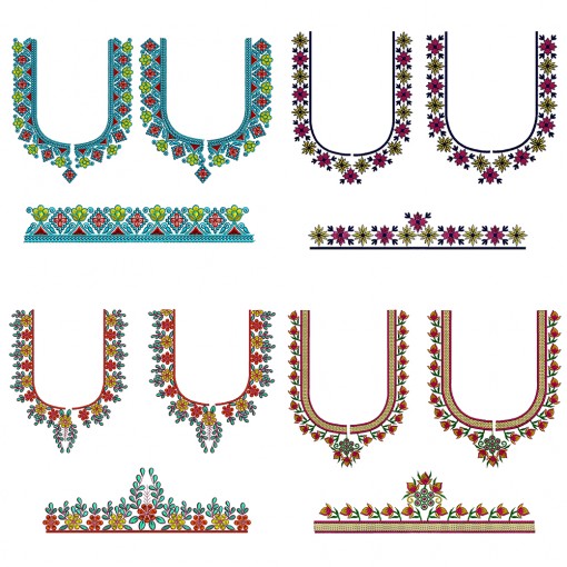 Blouse Embroidery Pack Of 10 Designs Blouse Embroidery Pack Of 10 Designs