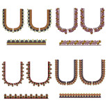 Blouse Embroidery Pack Of 10 Designs