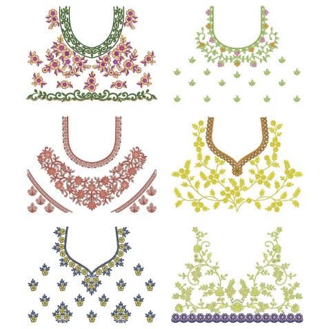 Latest Beautiful Blouse Embroidery Pattern Designs | June 2021 Bulk Download