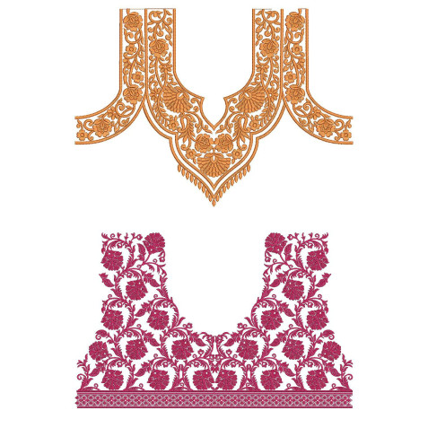 Latest Beautiful Blouse Embroidery Pattern Designs | June 2021 Bulk Download