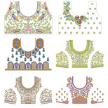 Latest Beautiful Blouse Embroidery Pattern Designs | June 2021 Bulk Download