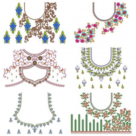 10 Blouse Embroidery Designs | August 2021 Bulk Download Vol-3
