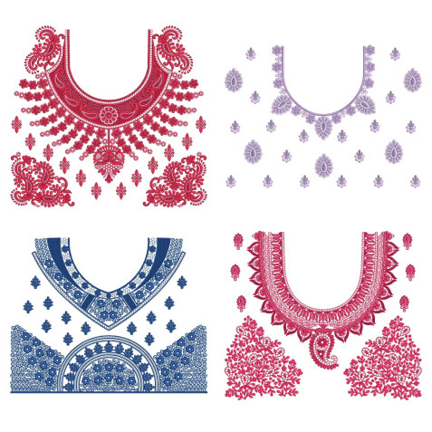 10 Blouse Embroidery Designs August 2021 Bulk Download Vol-1