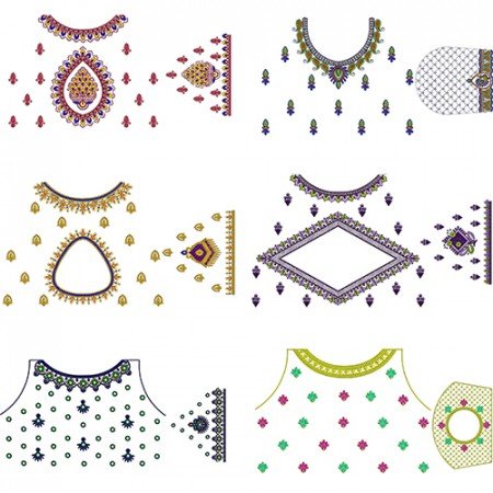 10 Blouse Embroidery Designs December 2021 Bulk Download Vol-5