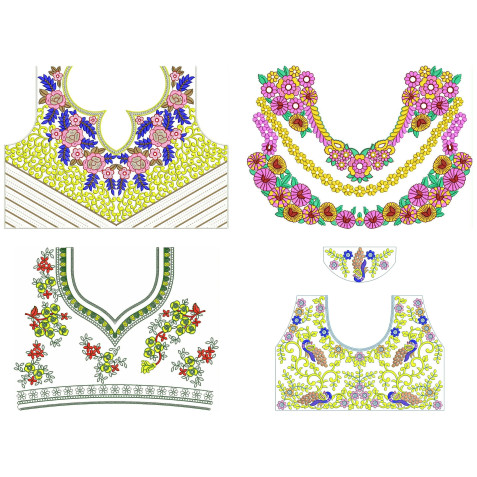 Latest Beautiful Blouse Embroidery Pattern Designs | November 2020 Bulk Download