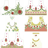 Latest Beautiful Blouse Embroidery Pattern Designs | November 2020 Bulk Download