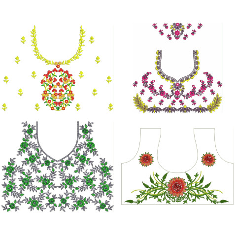 Latest Beautiful Blouse Embroidery Pattern Designs | November 2020 Bulk Download